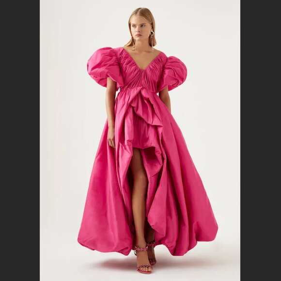 Aje Manifestation Gown in Fuchsia